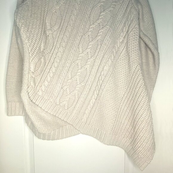 Simply Vera Vera Wang Cable Ribbed Vera Mink Heather Sweater Woman: Size 1X - Picture 3 of 13